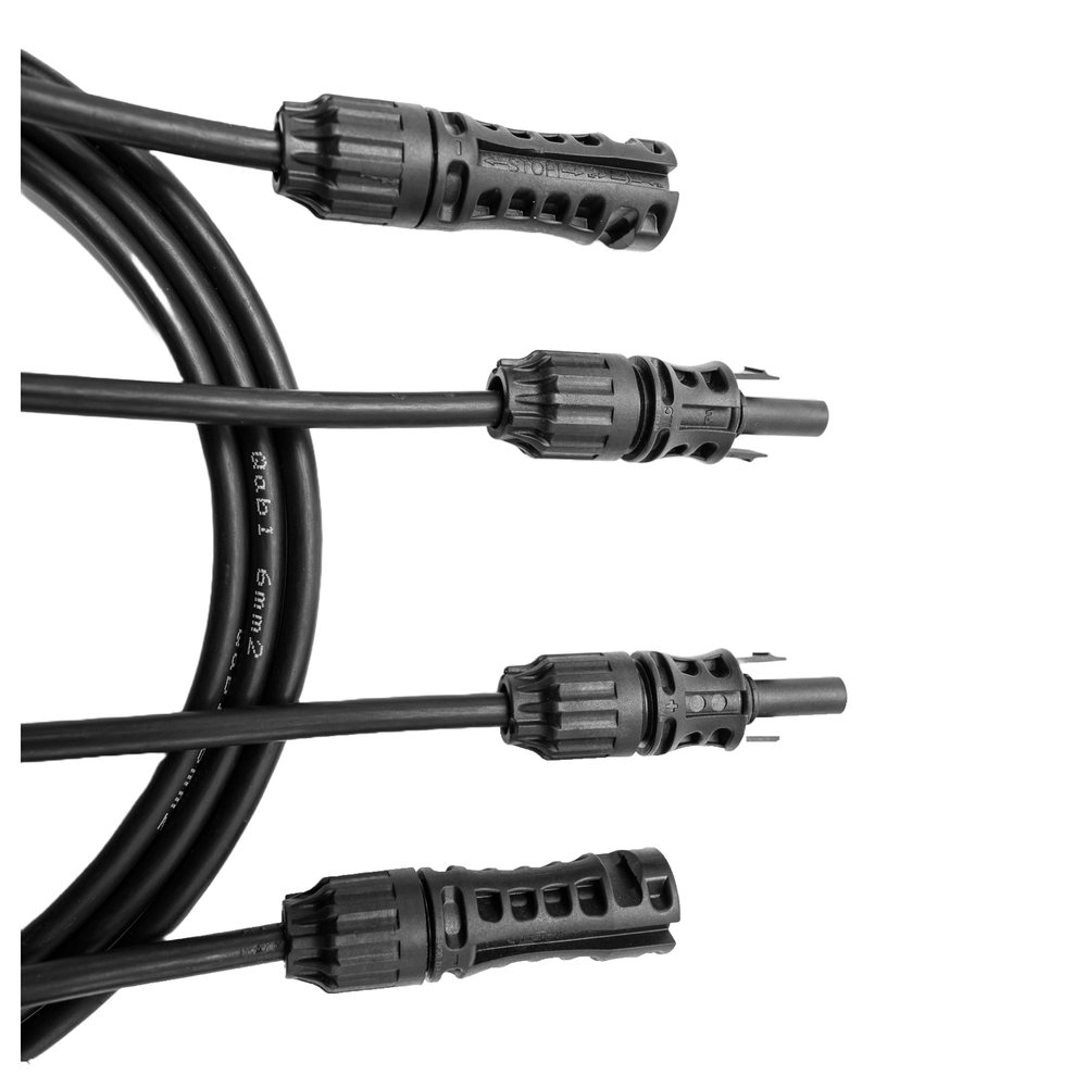 Qabl Verlängerungsleitung mit Stäubli MC4 Evo 2 Stecker und Buchse